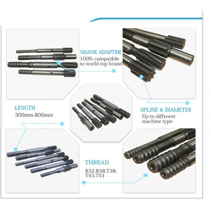 Bộ Chuyển Đổi Thân Khoan Lỗ Dài R25 R28 R32 T35 T38 Bộ Chuyển Đổi Thân Búa Khoan Bộ Chuyển Đổi Thân Búa Khoan 6 Phụ Tùng Máy Móc KHAI THÁC MỎ - Product Image 4