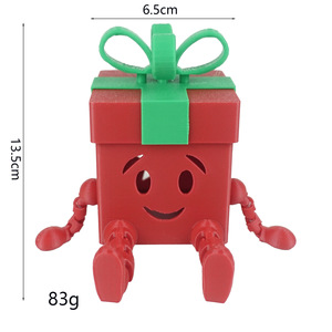 Ornamento Natalizio in Plastica a Forma di Cartone Animato con Arti Snodati, Altezza 4-4,9 Pollici, per Decorazioni Festive - Product Image 4