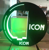 Présentoir de Bouteilles LED Rechargeable en Acrylique PlexiWood avec Logo Personnalisé Noir, Support de Bouteille VIP pour Bar et Club, Pré-assemblé DIY