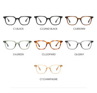 Nouvelle mode étudiant léger carré pleine jante unisexe Anti lumière bleue lunettes TR cadre myopie cadre