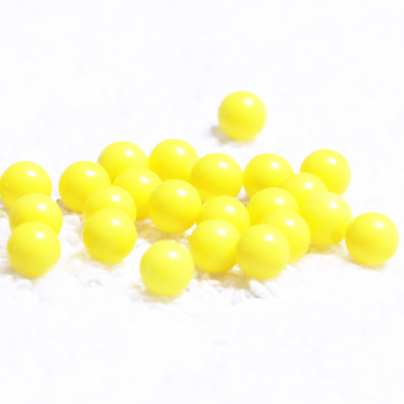 10 мм желтый твердый шарик с помпоном цветной пластиковый шар для украшения