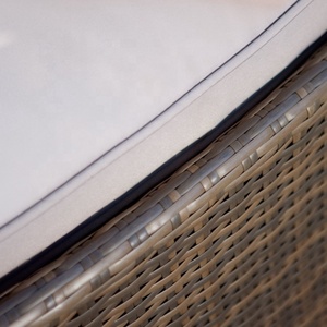 เฟอร์นิเจอร์หวายกลางแจ้งพร้อมเบาะรองนั่งทรงกลมใช้ทั่วไปเตียงอาบแดด - Product Image 4