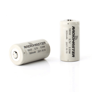 Paquete de 2 Baterías de Iones de Litio de 3.7V 900mah 18350 para Transmisor de Radio Zorro, Control Remoto, Drones de Carreras FPV - Product Image 1