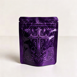 Factory Direct Sales: 3.5g Upright Resealable Polyester Film Food Storage <b>Bags</b> with Unique Patterns - Product Image 4