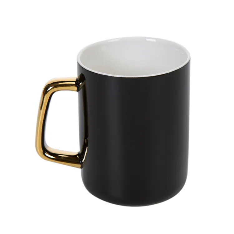 best seller diy new bone china tea mug gold hand office color logo outdoor mug for gift idea