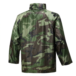 MAINTAIN Camo Denim <b>Safari</b> Waterproof Rain <b>Jackets</b>-Long Length Detachable Hood & Custom Options - Product Image 1