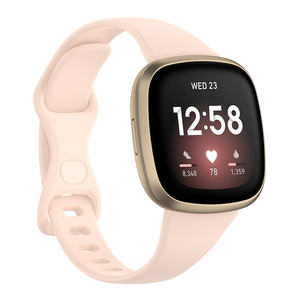 Bracelet en silicone pour <span class=keywords><strong>Fitbit</strong></span> <span class=keywords><strong>Versa</strong></span> 4 <span class=keywords><strong>3</strong></span> Montre intelligente Étanche Petit Grand Bracelet pour femmes et hommes pour <span class=keywords><strong>Fitbit</strong></span> Sense - Product Image 4