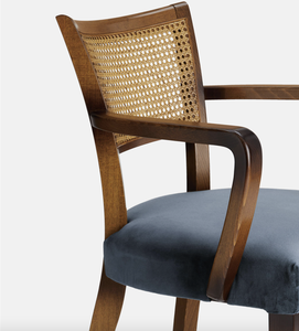 Sassanid Studio Design Vintage Glamour Taburete de roble macizo Restaurante Desayuno Bar <span class=keywords><strong>Molina</strong></span> Taburete Cane Back - Product Image 5