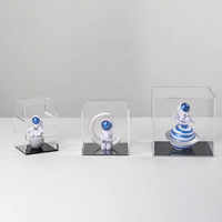 Boîtes en acrylique transparentes pour l'affichage de objets de collection, vitrine de protection anti-poussière pour ballons de baseball, souvenirs, figurines