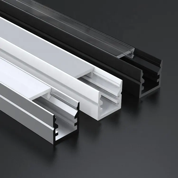 10*10Mmfactory Price Supplier Alu Profil U Channel Housing for Flexible Led Strip Light Surface Linear Lamp LED Aluminum Profile