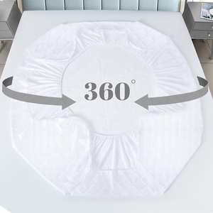 Pelindung kasur isolasi kencing kustom grosir penutup tempat tidur kasur pelindung penggunaan rumah tahan air gaya polos - Product Image 4