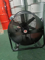 24 Zoll 600mm 2900rpm 6 Aluminiumflügel Kugellager Elektrischer Industrieller Tragbarer Abluft-Axialventilator 380V OEM ODM 100% Kupfer