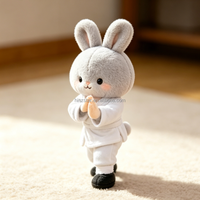 Peluche personnalisée de judo et de karaté, jouet en peluche d'arts martiaux, poupée en peluche, figurine de lutte sportive avec logo personnalisé, cadeau promotionnel