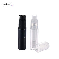 Flacon pulvérisateur vide en PET noir en forme de cylindre pour paillettes comestibles, poudre sèche, shampoing, 14 ml, emballage pour poudre libre