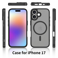 Coque de téléphone magnétique effet seconde peau avec découpe de précision et protection argentée pour iPhone 18 Pro Max, compatible iPhone 17/17 Pro/17 Pro Max, résistante aux chutes et aux chocs pour l'objectif