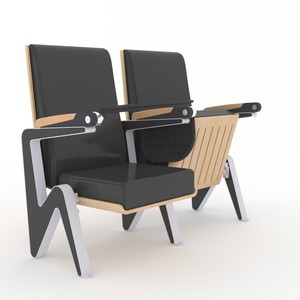 Sillas de Auditorio con Estructura Metálica y Reposabrazos para Uso en Campos Deportivos Escolares - Product Image 3