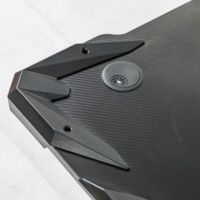 CEO de luxe en forme de Z mobilier de bureau en bois pour PC nouvelles tables élévatrices de course pliables lumières LED RVB configuration de jeu en gros