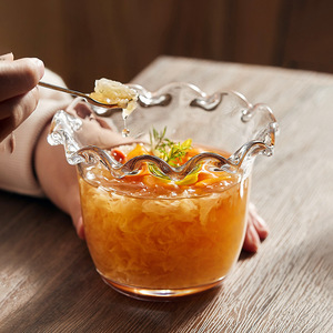 Mangkuk kaca makanan penutup manis 400ML kustom baru jus transparan susu goyang buah Salad Oatmeal Yogurt cangkir prasmanan restoran peralatan minum - Product Image 3