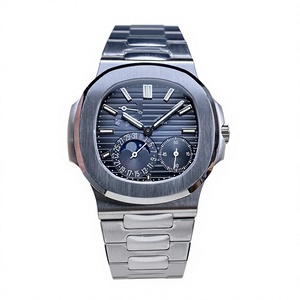 Reloj mecánico de lujo, súper calidad, resistente al agua, 41 mm, fábrica PPF V3, movimiento 240, 5712, reloj de buceo azul texturizado. - Product Image 1