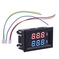 Chenf China DC 100V 100A 2in1 Volt Amp Meter dengan Layar Ganda, Shunt Arus, Akurasi 1%, Bersertifikasi CE/Rohs