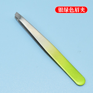 Stainless Steel Eyebrow Tweezers 93mm Slanted Tip For Eyebrow Trimming Beauty Tools Durable Home Use - Product Image 4