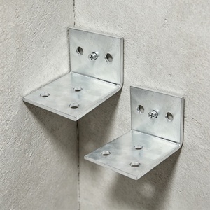 Équerre d'angle en acier galvanisé à chaud de qualité supérieure, robuste, pour la réparation de meubles en <span class=keywords><strong>bois</strong></span> et les projets extérieurs - Product Image 4