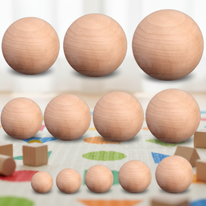Boules <span class=keywords><strong>en</strong></span> <span class=keywords><strong>bois</strong></span> massif <span class=keywords><strong>de</strong></span> grande taille personnalisées <span class=keywords><strong>de</strong></span> 80 mm <span class=keywords><strong>de</strong></span> diamètre pour l'artisanat - Product Image 1