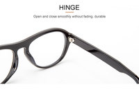 Monture de lunettes vintage ronde en acétate pour femmes et hommes, support myopie, verres de prescription, lunettes optiques