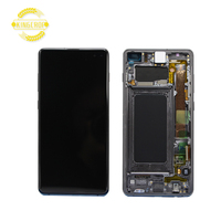 Écrans LCD pour téléphones mobiles pour SAMSUNG S10+ S10 Plus SM-G975F G975U G975W SC-05L Écran tactile de remplacement avec cadre Pièces de réparation
