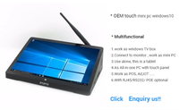 PIPO X10S-100 portable AIO intégré affichage numérique 10.1 pouces écran tactile moniteur Table tactile écran tactile industriel IPS