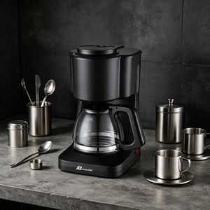 <span class=keywords><strong>Cafetière</strong></span> à <span class=keywords><strong>filtre</strong></span> Anbolife Factory 0,6 L, <span class=keywords><strong>mini</strong></span>, 4-6 <span class=keywords><strong>tasses</strong></span>, petite <span class=keywords><strong>cafetière</strong></span> en verre, 650 W, fonction maintien au chaud, pour la maison et le bureau - Product Image 5