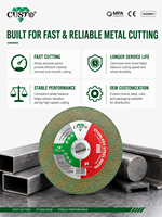 Bloc abrasif miniature en oxyde d'aluminium haute dureté pour la découpe de l'acier inoxydable