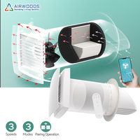 Airwoods WIiFi Control ERV Ventilation Air Recupetator Heat Recovery Ventilator