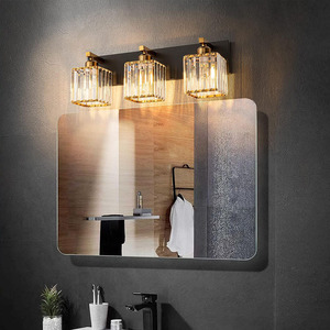 Faro de espejo LED de estilo Industrial, pared de cristal de lujo Simple para sala de estar, baño de granja, hierro E26 para Amazon transfronterizo - Product Image 4