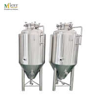 Cuve de Fermentation Conique à Double Enveloppe 200L en Acier Inoxydable – Fermenteur de Bière Industriel pour Brasserie