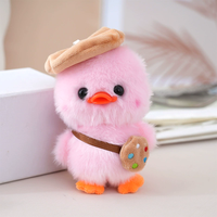 Nouvel Arrivage Porte-clés en peluche canard 13 cm, jouets pour enfants, animaux en peluche, thème dessin animé et anime, pour machine à griffes