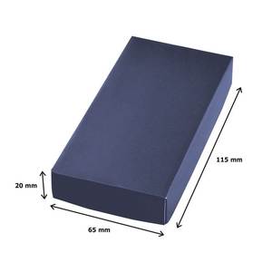 Llavero de nailon azul con anillo metálico y clip para llaves y bolso - Product Image 3