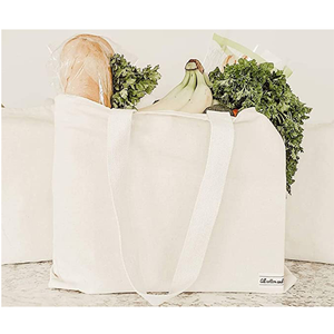 Sac fourre-tout en toile de coton écologique pour femmes, réutilisable, avec poche et logo personnalisé – Offre spéciale - Product Image 4
