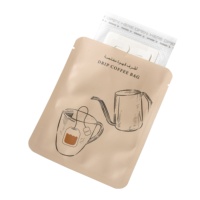 Sacs de stockage de café écologiques biodégradables d'imprimante emballage sac en papier kraft sac de café avec valve