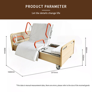 Stabile durevole <span class=keywords><strong>ospedale</strong></span>/letto paziente eco-friendly girevole e funzione di rotolamento per anziani o malati a casa $955 per la promozione - Product Image 6