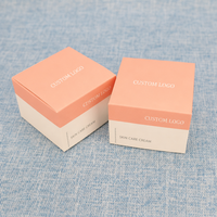 Boîte cosmétique en carton blanc personnalisée avec logo, pliable, emballage en papier pour soins de la peau, sérum, crème pour le visage
