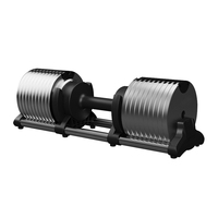 Poids de musculation à domicile personnalisés de haute qualité, incrément de 2 kg, 24 kg, 36 kg, 44 kg, ensemble d'haltères réglables pour la musculation en salle de sport
