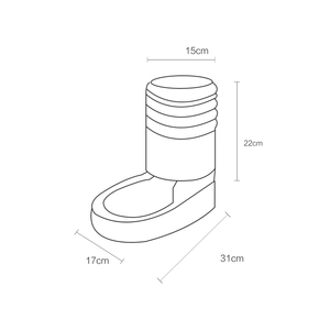 החלקה 3.8l חתול כלב אחסון דלי comedero para perros mascotas אוטומטי שתייה לחיות מחמד מים מזון מזין האכלת קערה - Product Image 4