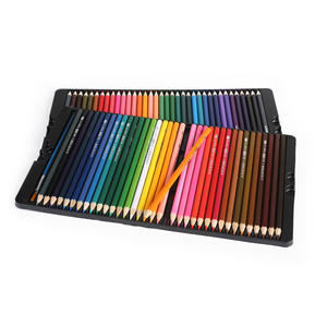 Ensemble de crayons de couleur solubles dans l'eau Bonvada, crayons aquarellables avec mine HB, forme hexagonale, triangulaire, ronde, pour peinture, stylo pinceau - Product Image 3