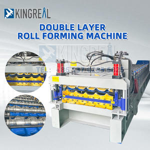 Machine de formage de rouleaux de tôles en acier ondulé galvanisé Machine de fabrication de tôle trapézoïdale pour toiture en métal et fer - Product Image 2
