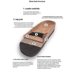 Sandales en liège Birkens, antidérapantes, respirantes, avec semelle intérieure en cuir véritable, classiques, décontractées, pour la plage et les activités de plein air. - Product Image 6