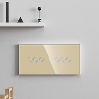 Bingoelec Home 2 cadres 6 gangs verre intelligent Wifi interrupteur tactile électrique fonctionne avec pour Tuya lumière interrupteurs muraux