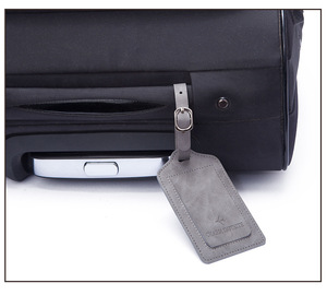 Étiquettes de bagages de voyage en cuir PU, personnalisées, Premium, 50 pièces, pour voyages - Product Image 5