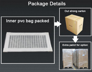 Вентиляционные жалюзи из нержавеющей стали, матовый серебристый настенный жалюзи - Product Image 6