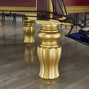 La fabbrica vende Mesa De Billar oro e argento gamba in marmo di quercia tavolo da biliardo cinese 9 piedi - Product Image 6